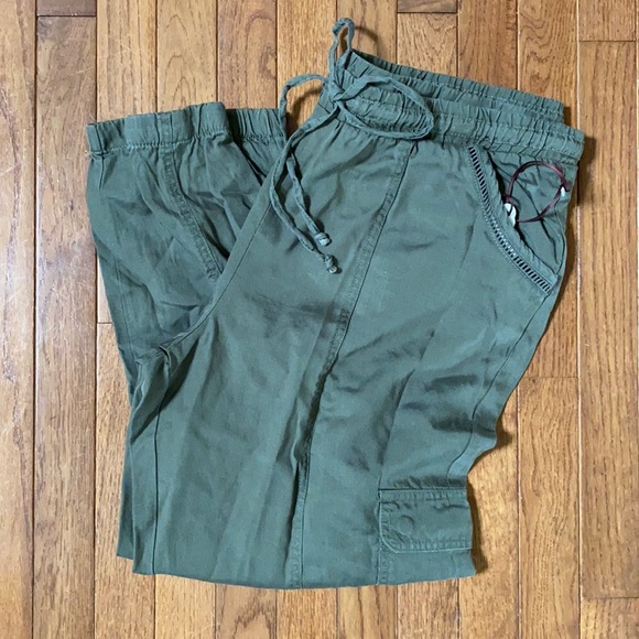 Olive green Cargo jogger pants XL - Picture 2 of 9